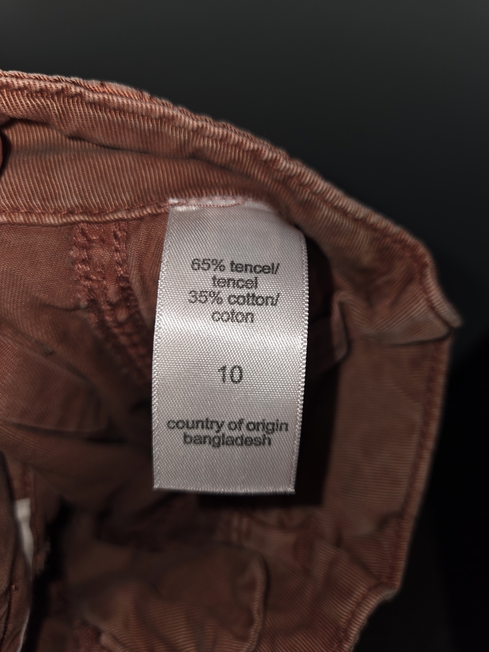 Women's Rust-Brown Belted Casual Pants - Picture 3 of 3